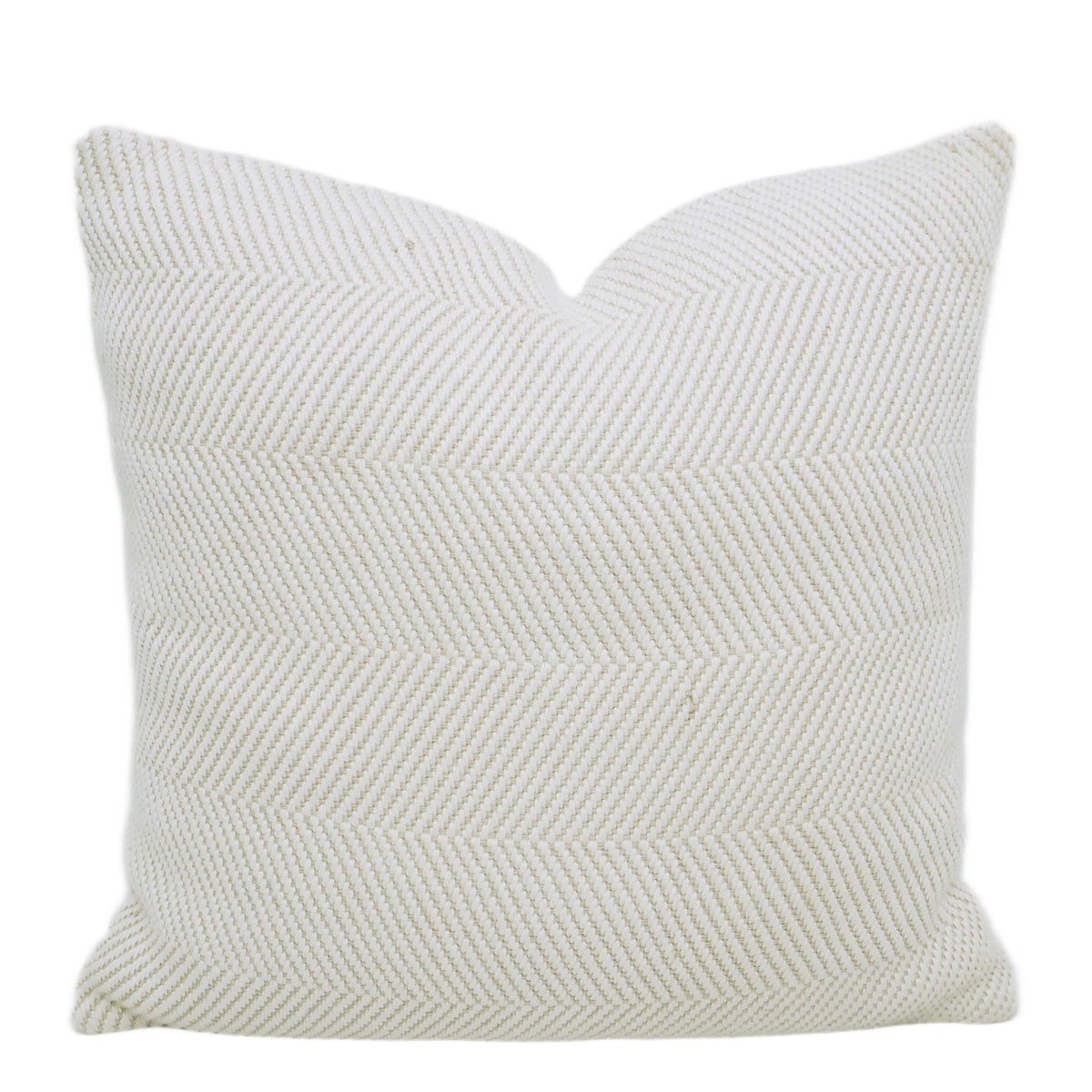 Handwoven Ivory Textured Cushion Cover 45 x 45 cm – Woven Geometric Pattern