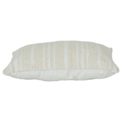 Textured Cotton Cushion Cover 35x50 cm | Neutral Woven Stripe Design | Minimalist Beige Pillow Cover with Hidden Zip