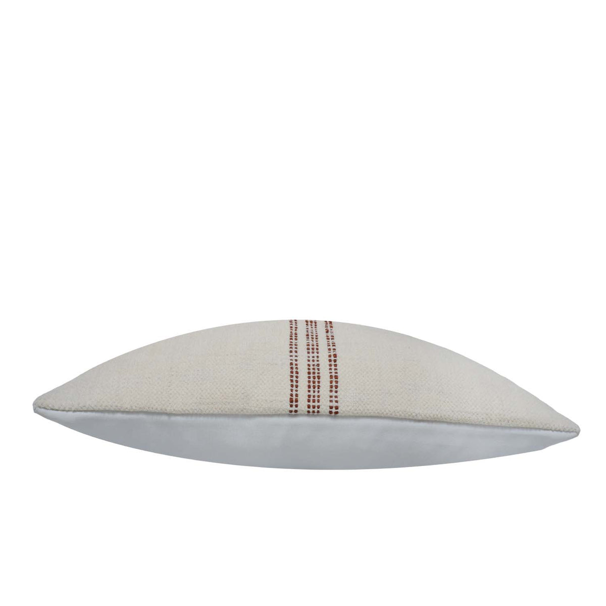 Handmade Cotton Cushion Cover 45x45 cm | Minimalist Woven Stripe Design | Natural Ivory Decorative Throw Pillow Cover | Hidden Zip | Boho Farmhouse Home Décor - Bulk manufacturer & supplier from Panipat, India