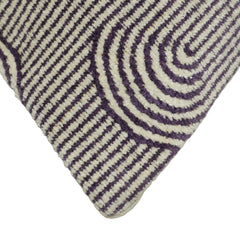Modern Geometric Jacquard Cushion Cover 45x45 cm | Woven Cotton Cushion Cover | Contemporary Decorative Throw Pillow Cover with Concealed Zipper