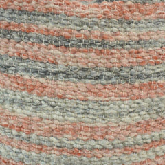Blush Grey Textured Polyester Cushion Cover with Tassels – 45x45 cm