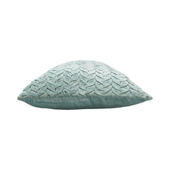 Handwoven Velvet Braided Cushion Cover – Mint Green | 45 x 45 cm Decorative Throw Pillow Cover