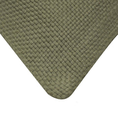 Handwoven Cotton Cushion Cover 45x45 cm | Embroidered Deer Head Design | Decorative Throw Pillow Cover | Hidden Zipper | Olive Green