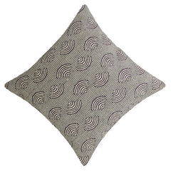Modern Geometric Jacquard Cushion Cover 45x45 cm | Woven Cotton Cushion Cover | Contemporary Decorative Throw Pillow Cover with Concealed Zipper
