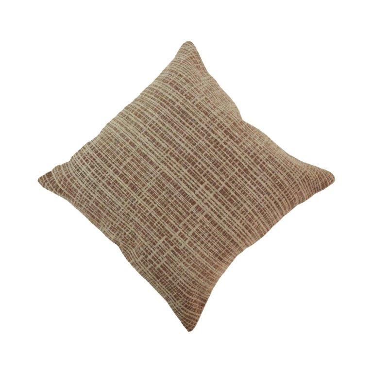 Textured Jacquard Cushion Cover 45x45 cm | Woven Geometric Design | Decorative Sofa Pillow Cover