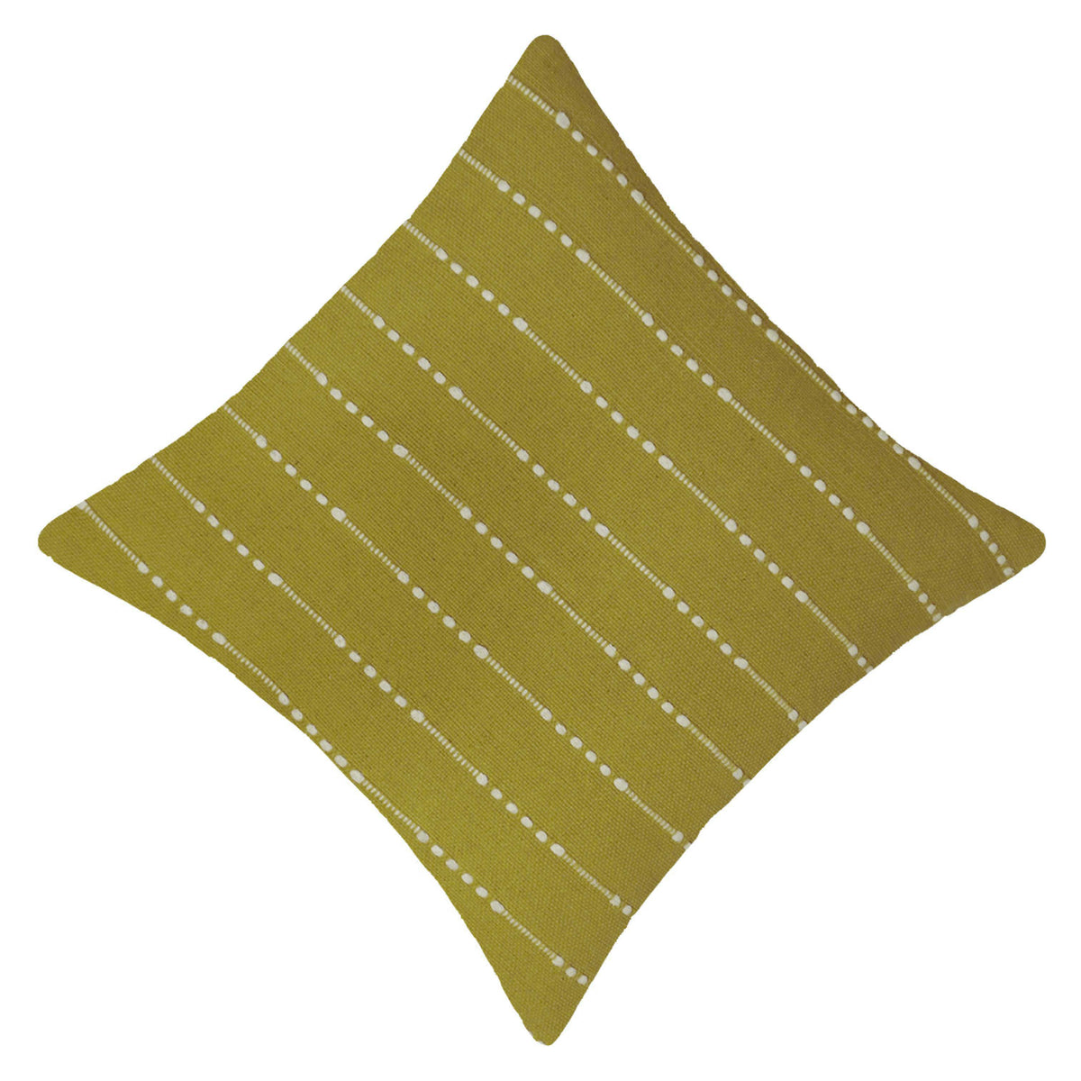 Handwoven Cotton Cushion Cover 45x45 cm | Mustard Textured Woven Throw Pillow Cover | Modern Boho Decorative Cushion Cover | Hidden Zipper | 18x18 Inch
