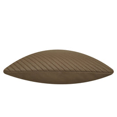 Modern Diagonal Quilted Cushion Cover 45x45 cm | Soft Textured Decorative Throw Pillow Cover | Concealed Zip | Solid Brown