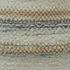 Handwoven Textured Cotton Cushion Cover | Neutral Boho Stripe Pillow Cover | 45x45 cm