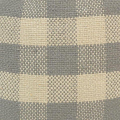 Handmade Grey Check Cotton Cushion Cover | Woven Buffalo Plaid Pillow Cover | 45x45 cm