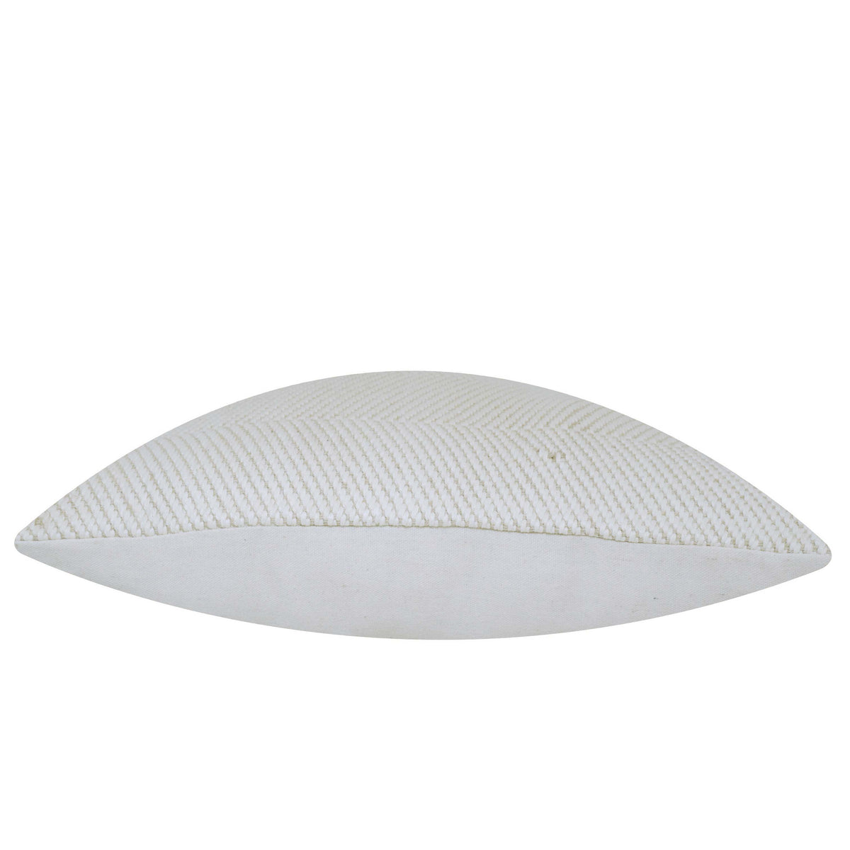 Handwoven Ivory Textured Cushion Cover 45 x 45 cm – Woven Geometric Pattern