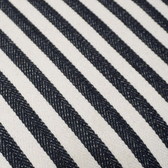 Handwoven Black & White Striped Cotton Cushion Cover 45x45 cm | Woven Cotton Throw Pillow Cover | Modern Minimalist Sofa Cushion Cover with Hidden Zipper