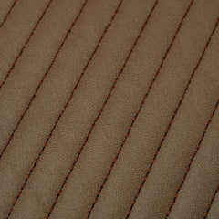 Modern Diagonal Quilted Cushion Cover 45x45 cm | Soft Textured Decorative Throw Pillow Cover | Concealed Zip | Solid Brown