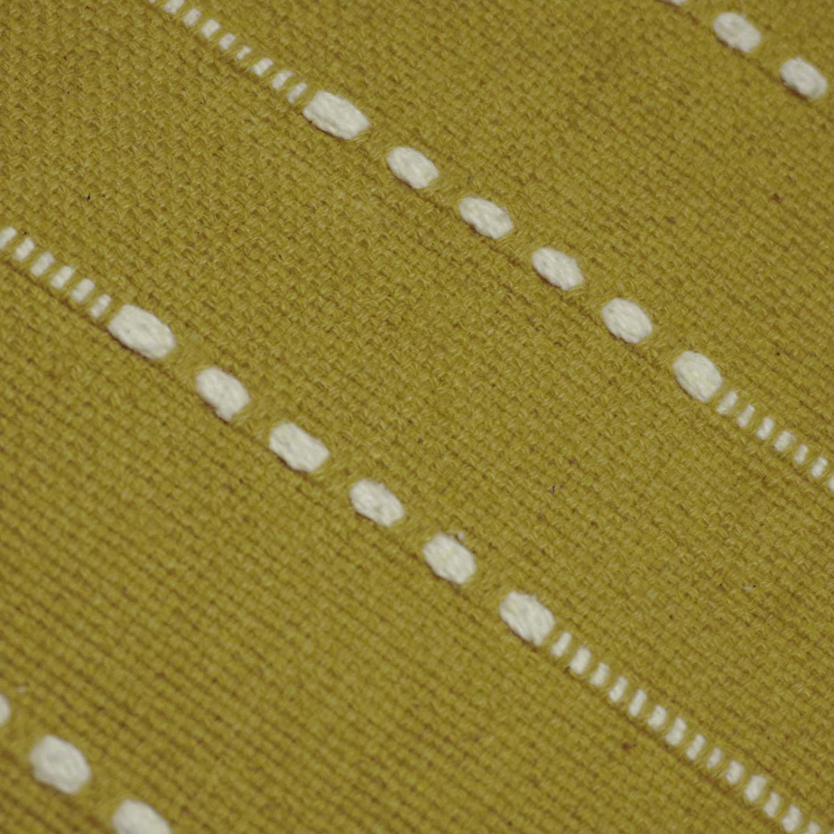 Handwoven Cotton Cushion Cover 45x45 cm | Mustard Textured Woven Throw Pillow Cover | Modern Boho Decorative Cushion Cover | Hidden Zipper | 18x18 Inch