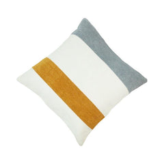 Modern Color Block Cotton Cushion Cover | Handwoven Textured Throw Pillow Cover | 45 x 45 cm
