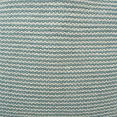 Handwoven Aqua Stripe Cotton Cushion Cover – 45x45 cm | Textured Woven Decorative Pillow Cover