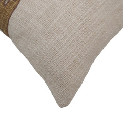 Printed Deer Cushion Cover 45x45 cm | Rustic Nature-Inspired Cotton Cushion Cover | Decorative Throw Pillow Cover with Concealed Zip
