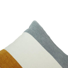 Modern Color Block Cotton Cushion Cover | Handwoven Textured Throw Pillow Cover | 45 x 45 cm