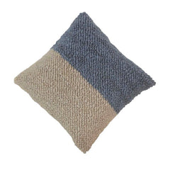 Soft Textured Two-Tone Cotton Cushion Cover | Handwoven Bouclé Style Pillow Cover | 45x45 cm