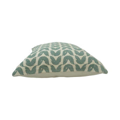 Jacquard Wave Pattern Cushion Cover – 45x45 cm | Textured Cotton Blend Decorative Pillow Cover | Sage Green & Ivory