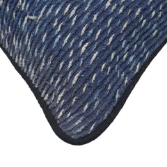 Textured Woven Cotton Cushion Cover 45x45 cm – Handcrafted Abstract Floral Design