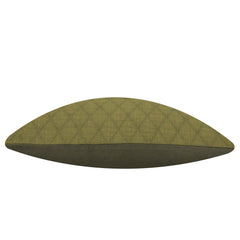 Olive Green Jacquard Cotton Cushion Cover 45x45 cm | Geometric Diamond Woven Design | Decorative Sofa & Bed Cushion Cover | Hidden Zipper | 18x18 Inch