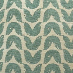 Jacquard Wave Pattern Cushion Cover – 45x45 cm | Textured Cotton Blend Decorative Pillow Cover | Sage Green & Ivory