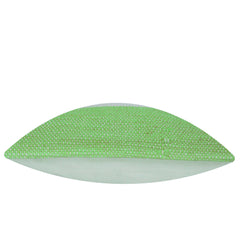 Handwoven Green & Ivory Textured Cushion Cover – 45 x 45 cm