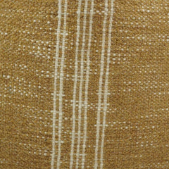 Handmade Mustard Cotton Cushion Cover with Woven Stripe Design | 45x45 cm Decorative Pillow Cover