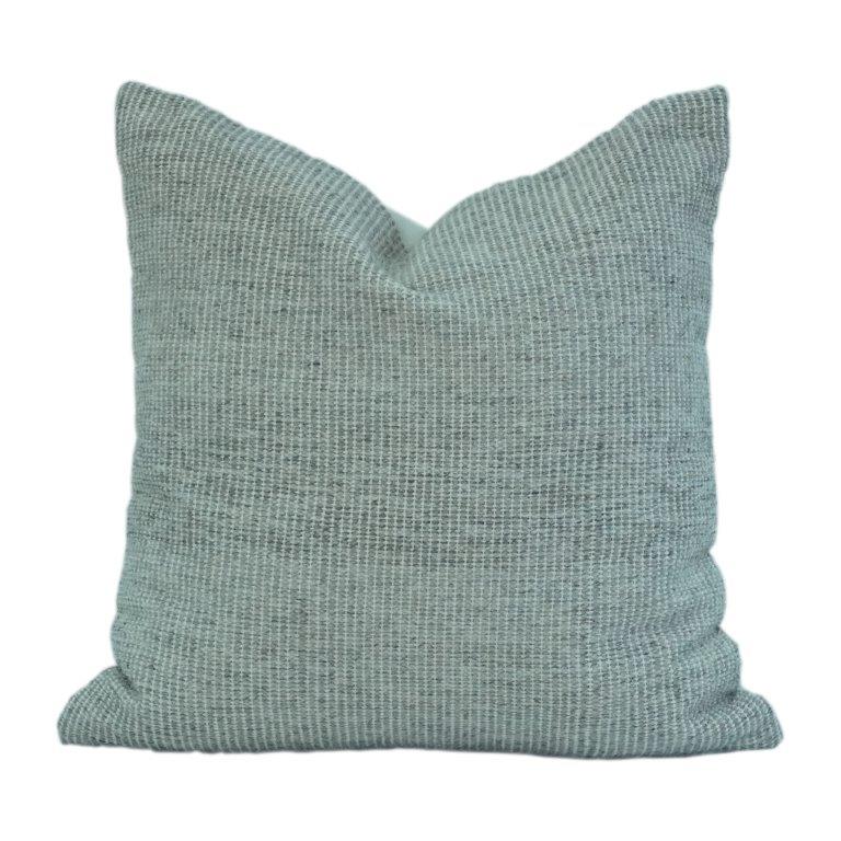 Textured Cotton Cushion Cover – Soft Woven Solid Sage Green Pillow Cover with Hidden Zip | Minimal Modern Home Décor (18x18 Inch) - Bulk manufacturer & supplier from Panipat, India