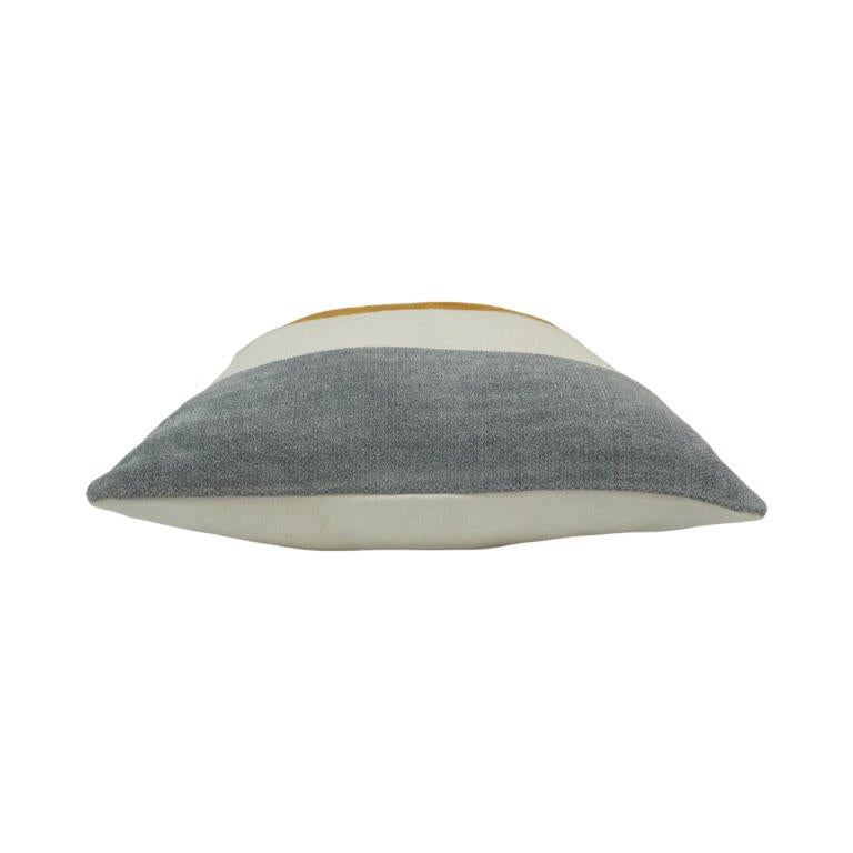 Modern Color Block Cotton Cushion Cover | Handwoven Textured Throw Pillow Cover | 45 x 45 cm