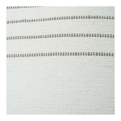 Minimalistischer gestreifter Baumwollkissenbezug mit Quasten – 45x45 cm | Neutraler Kissenbezug mit Textur