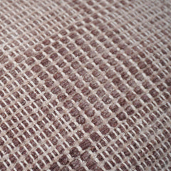 Handwoven Cotton Cushion Cover 45x45 cm | Textured Check Pattern Decorative Throw Pillow Cover | Soft Woven Cushion Cover with Concealed Zipper