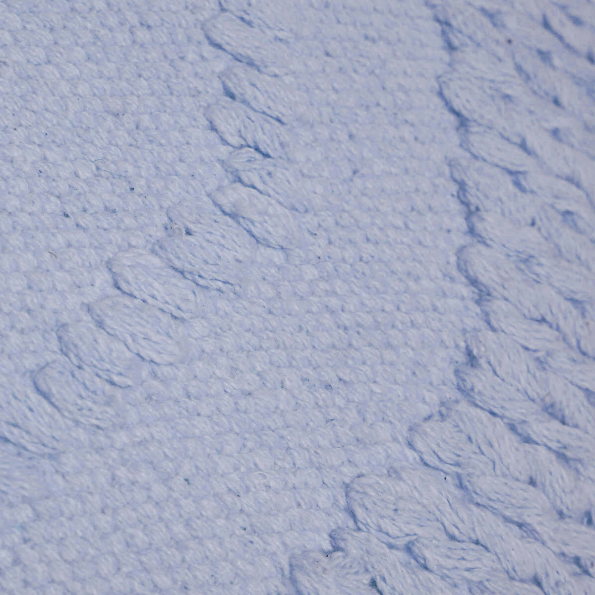 Light blue textured handwoven cotton cushion cover 45x45 cm