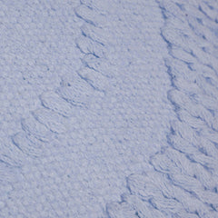 Light blue textured handwoven cotton cushion cover 45x45 cm