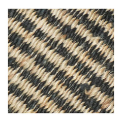 Handgewebter Jute-Kissenbezug | Natur- & schwarz gestreifter Kissenbezug mit Textur | Rustikales Boho-Wohnaccessoire