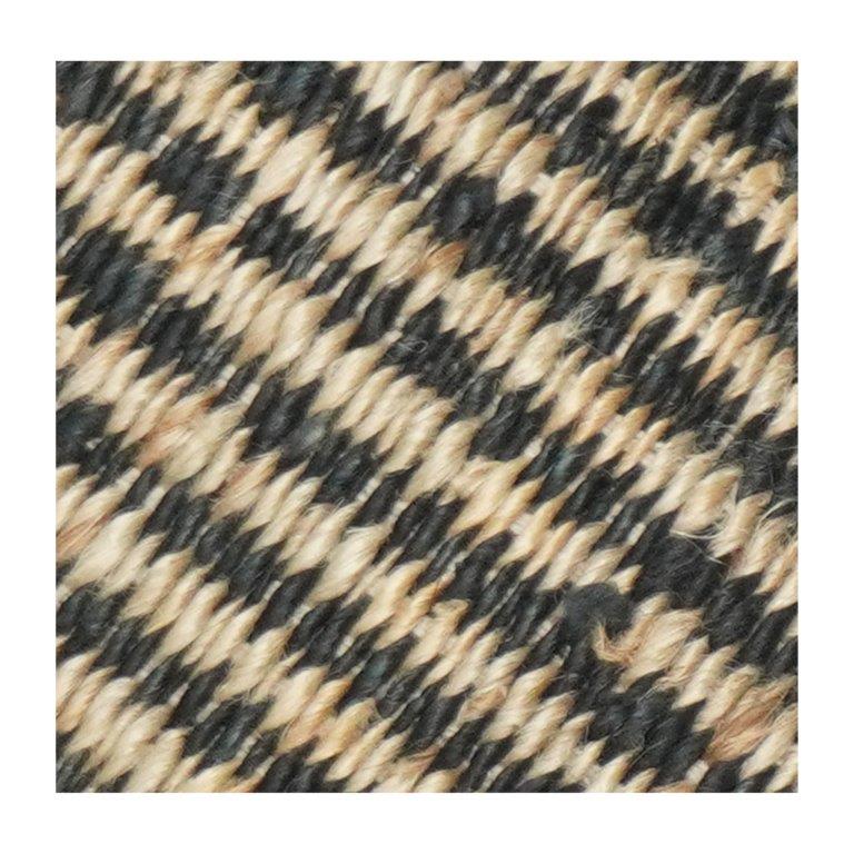 Handwoven Jute Cushion Cover | Natural & Black Striped Textured Throw Pillow Cover | Rustic Boho Home Décor