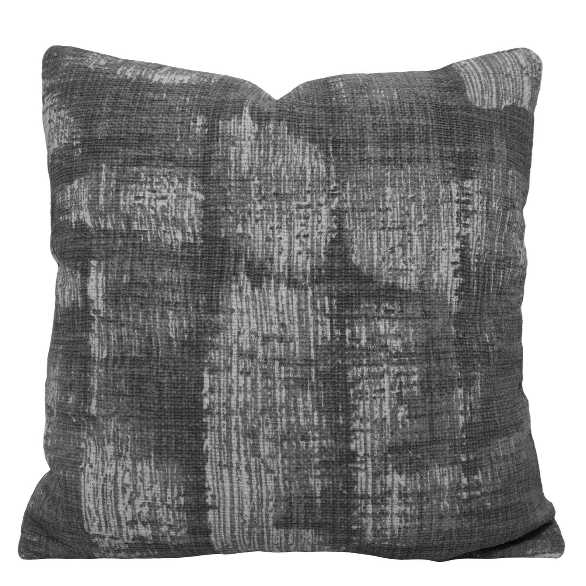 Printed Grey Abstract Textured Cushion Cover – 45 x 45 cm