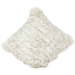 Luxury Faux Fur Polyester Rug – Soft Plush Sheepskin Style Accent Rug 45x45 cm (Ivory White)