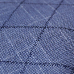 Navy Blue Diamond Embroidered Cotton Cushion Cover 45x45 cm | Modern Geometric Decorative Pillow Cover