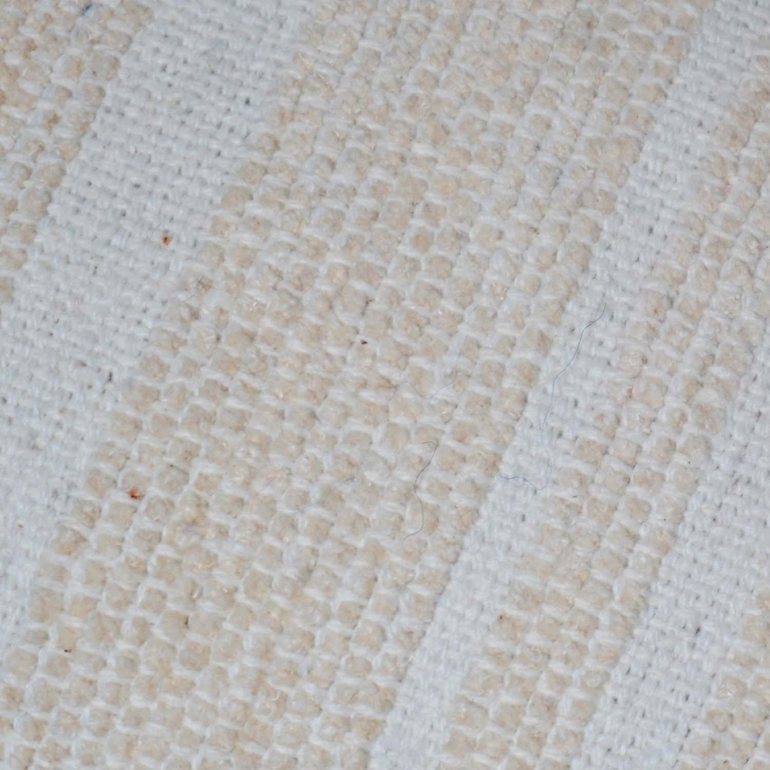 Handmade Woven Cotton Cushion Cover 40 x 60 cm | Natural Ivory Textured Lumbar Pillow Cover | Minimalist Boho Home Décor | Hidden Zipper