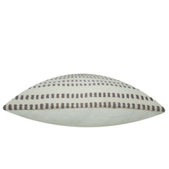 Handwoven Ivory & Taupe Striped Cushion Cover – 45 x 45 cm
