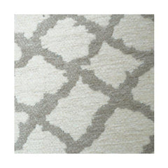Beige Geometric Jacquard Cotton Cushion Cover – 45x45 cm | Textured Modern Throw Pillow Cover