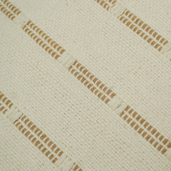 Handwoven Cotton Cushion Cover 45x45 cm – Ivory Beige Textured Stripe Design