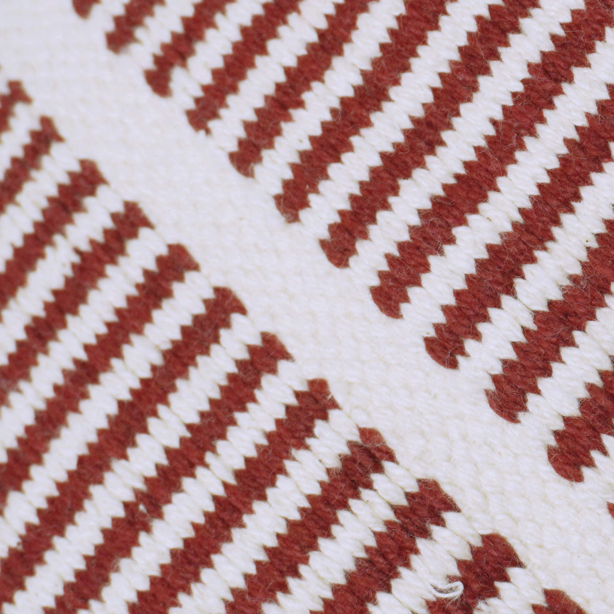 Handwoven Brown & Ivory Striped Cushion Cover – 30 x 60 cm