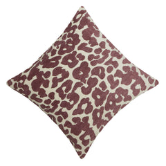 Abstract animal print jacquard cotton cushion cover 45x45 cm
