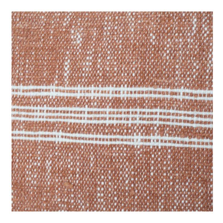 Handgewebter Baumwoll-Kissenbezug mit dezenten Streifen | Texturierter rustikaler Kissenbezug | 45x45 cm - Bulk manufacturer & supplier from Panipat, India