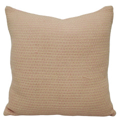 Handwoven Cotton Cushion Cover 45x45 cm | Textured Woven Throw Pillow Cover | Soft Cotton Decorative Cushion Cover with Concealed Zipper | Beige/Natural