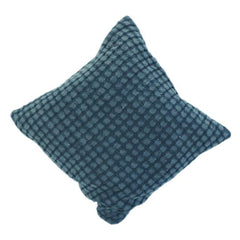 Textured Checkered Cotton Cushion Cover – Soft Waffle Weave Grid Design | Modern Minimal Home Décor | 18x18 Inch