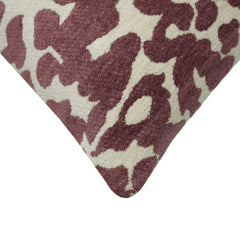 Abstract animal print jacquard cotton cushion cover 45x45 cm
