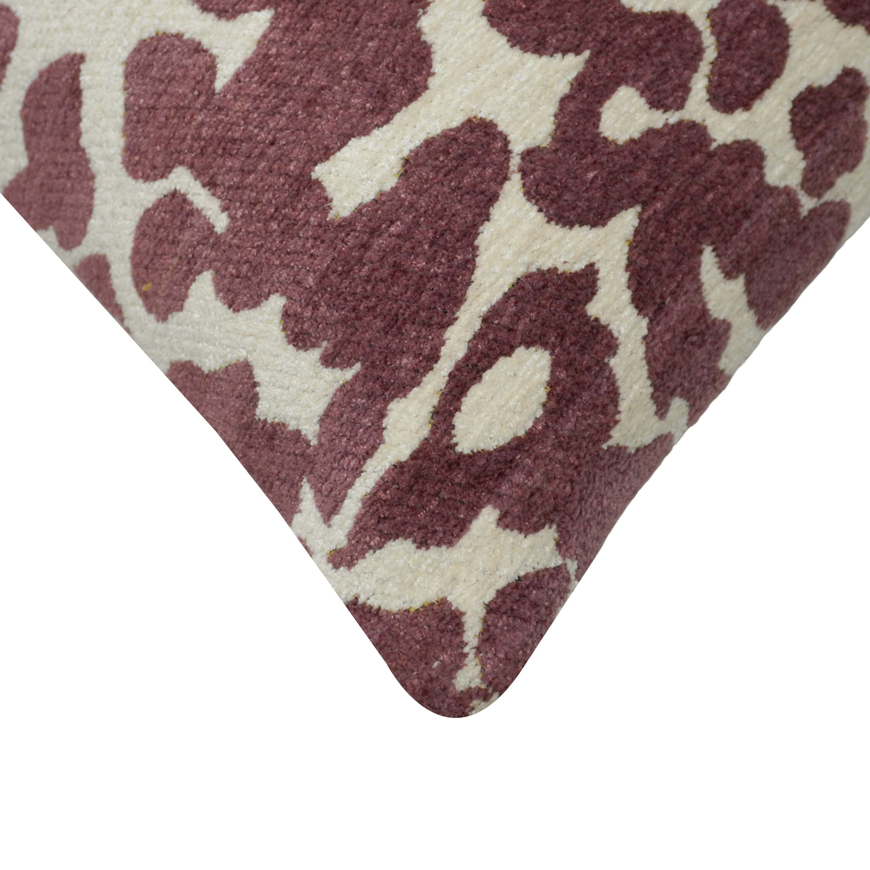 Abstract Animal Print Jacquard Cotton Cushion Cover 45x45 cm | Woven Textured Decorative Throw Pillow Cover | Hidden Zip | Modern Home Décor